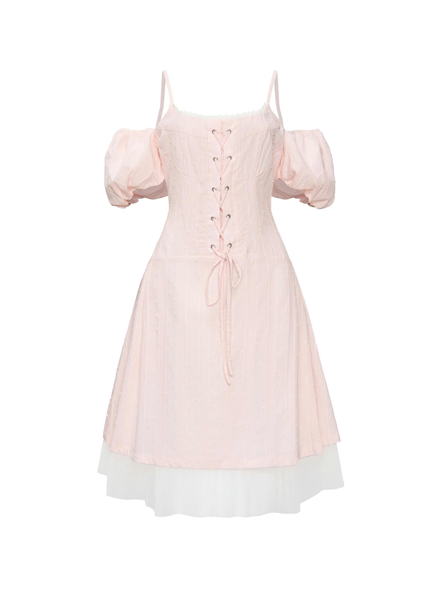 BIGSIZE- Đầm kiểu phối dập ly V-DA185