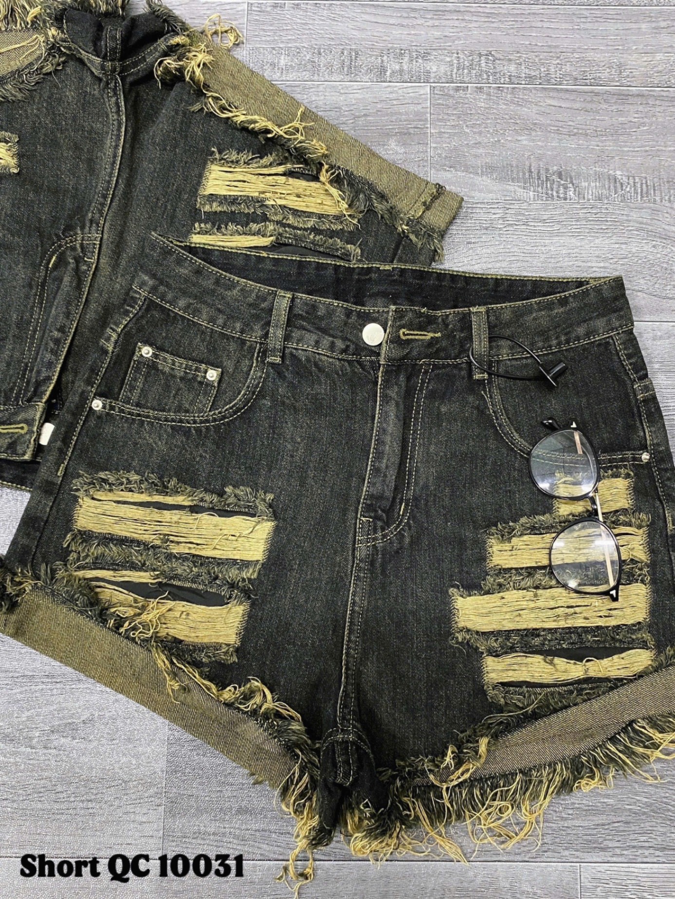 BIGSIZE- Quần short rách T- QSJ10031