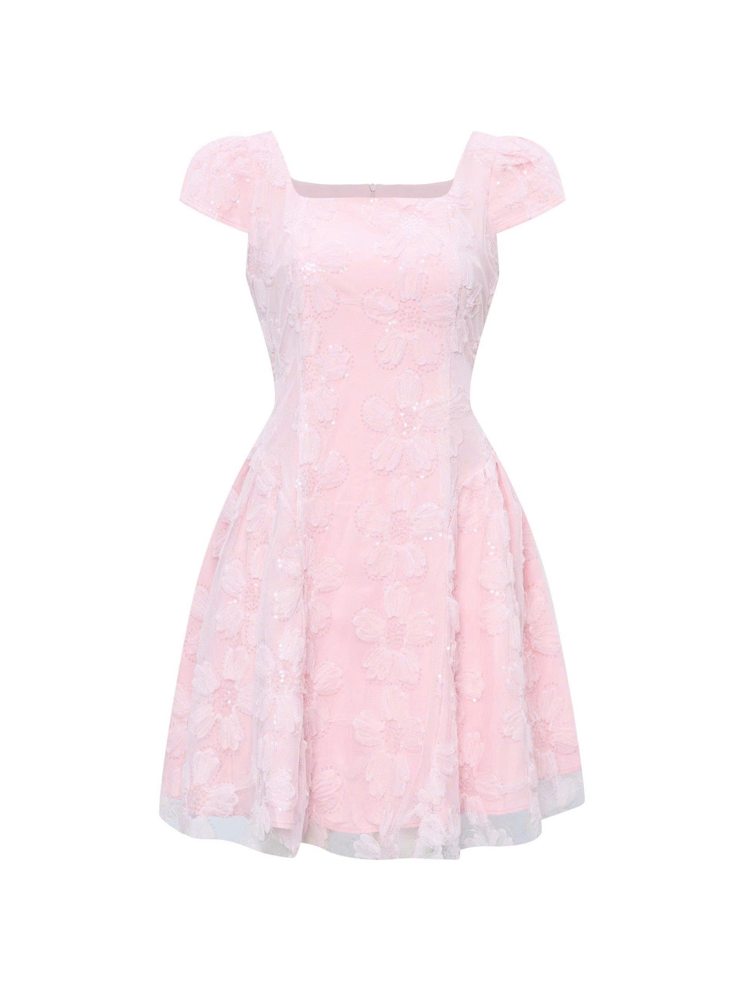 BIGSIZE- Đầm hoa dập bigsize V- DA194