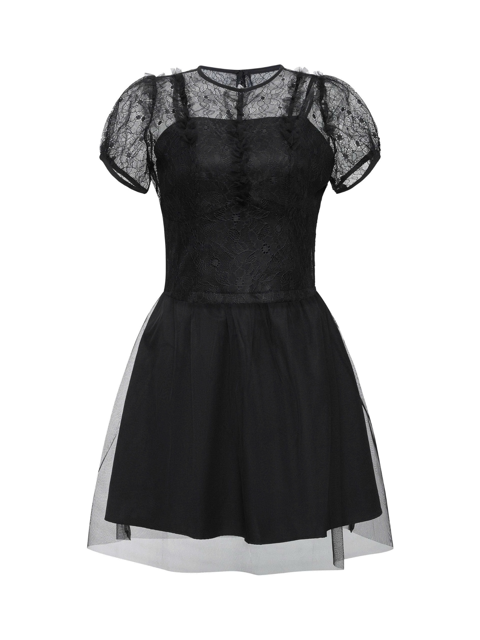 BIGSIZE - Sét áo ren và chân váy lưới V-SET09