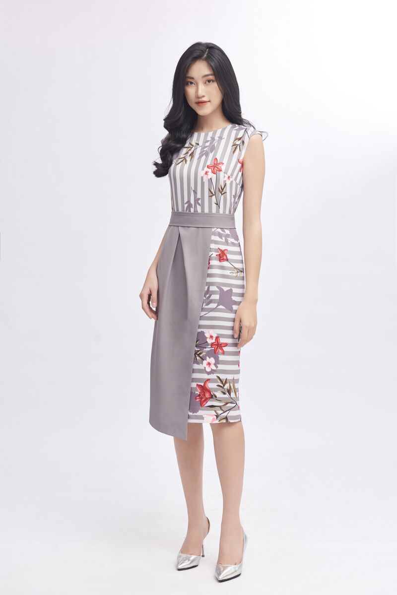 Đầm liền nữ 9LF6856007-
