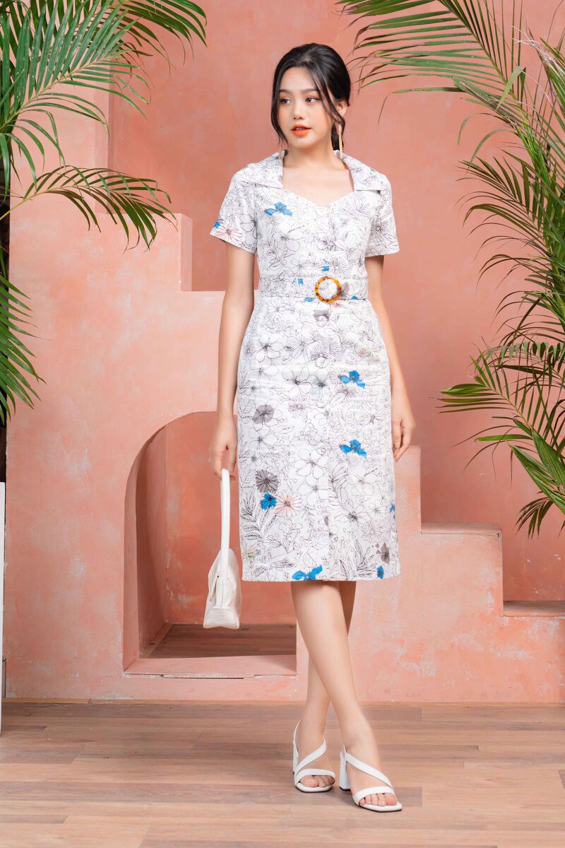 Đầm liền nữ 9LF6898013-