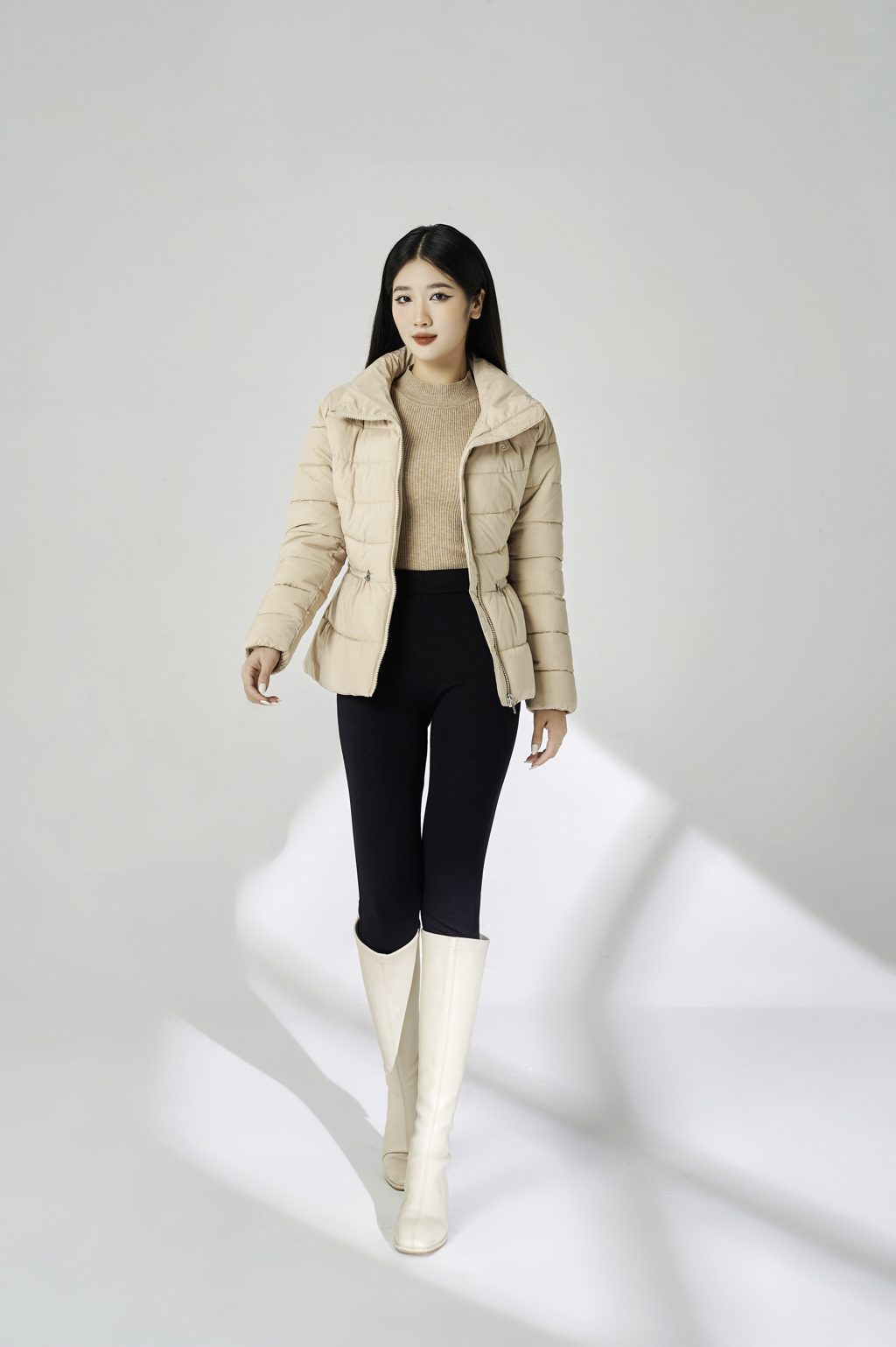 Áo Jacket 3L dáng ngắn nữ 218JW070 /FY2202