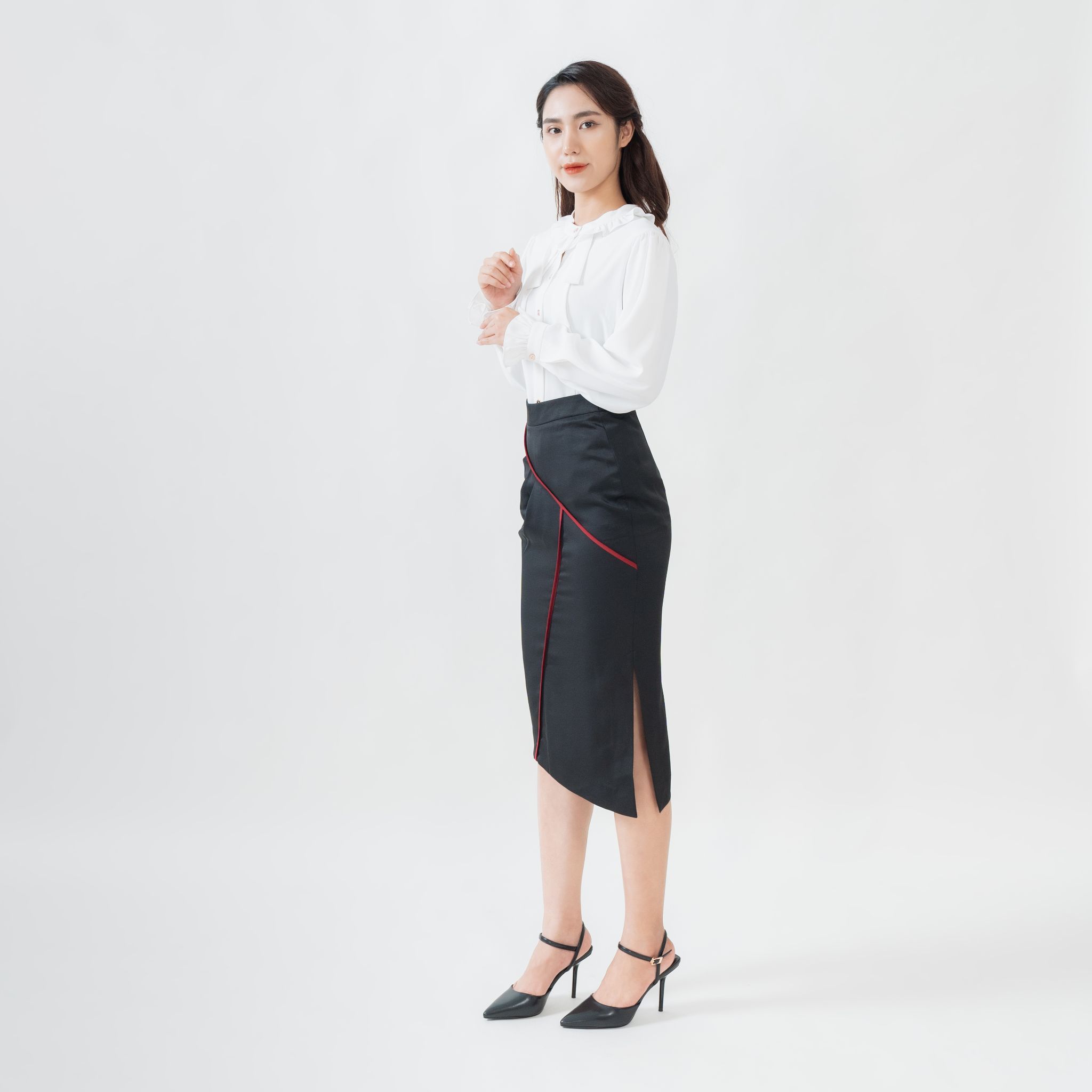 Chân váy công sở nữ dáng dài Spearl 9MF6892004