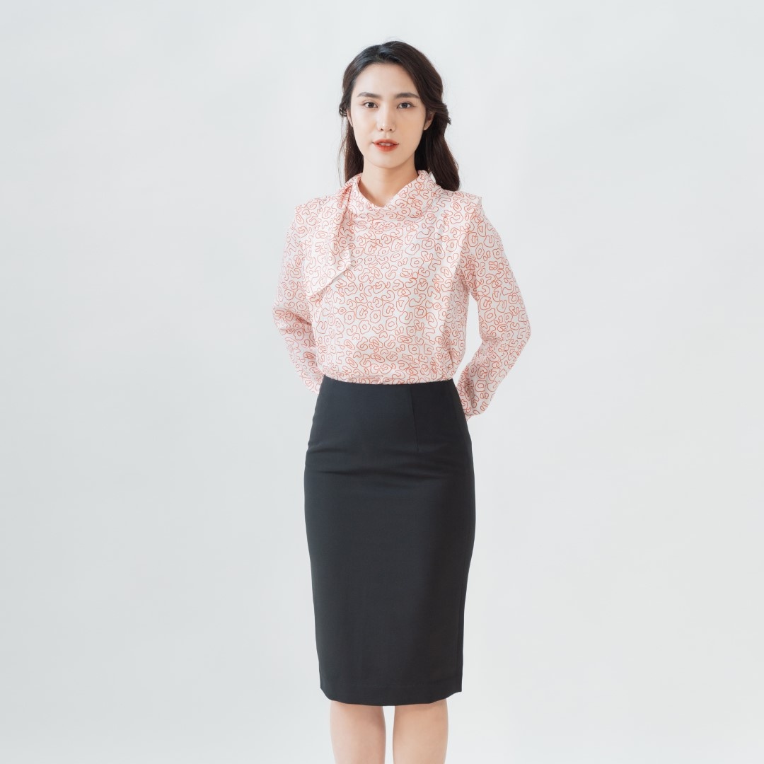 Chân váy nữ công sở S.PEARL dáng bút chì 9MF6812004