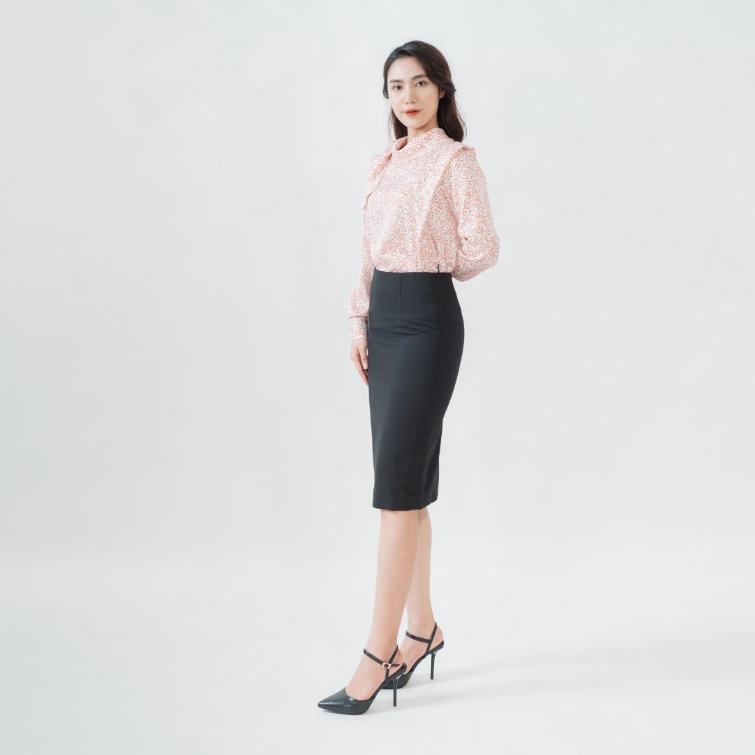Chân váy nữ công sở S.PEARL dáng bút chì 9MF6812004