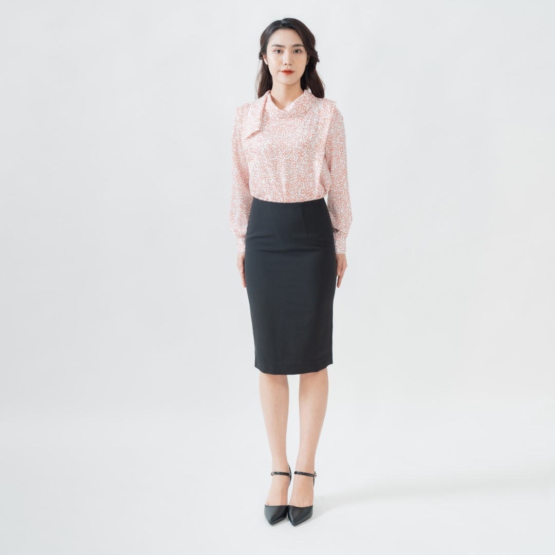 Chân váy nữ công sở S.PEARL dáng bút chì 9MF6812004