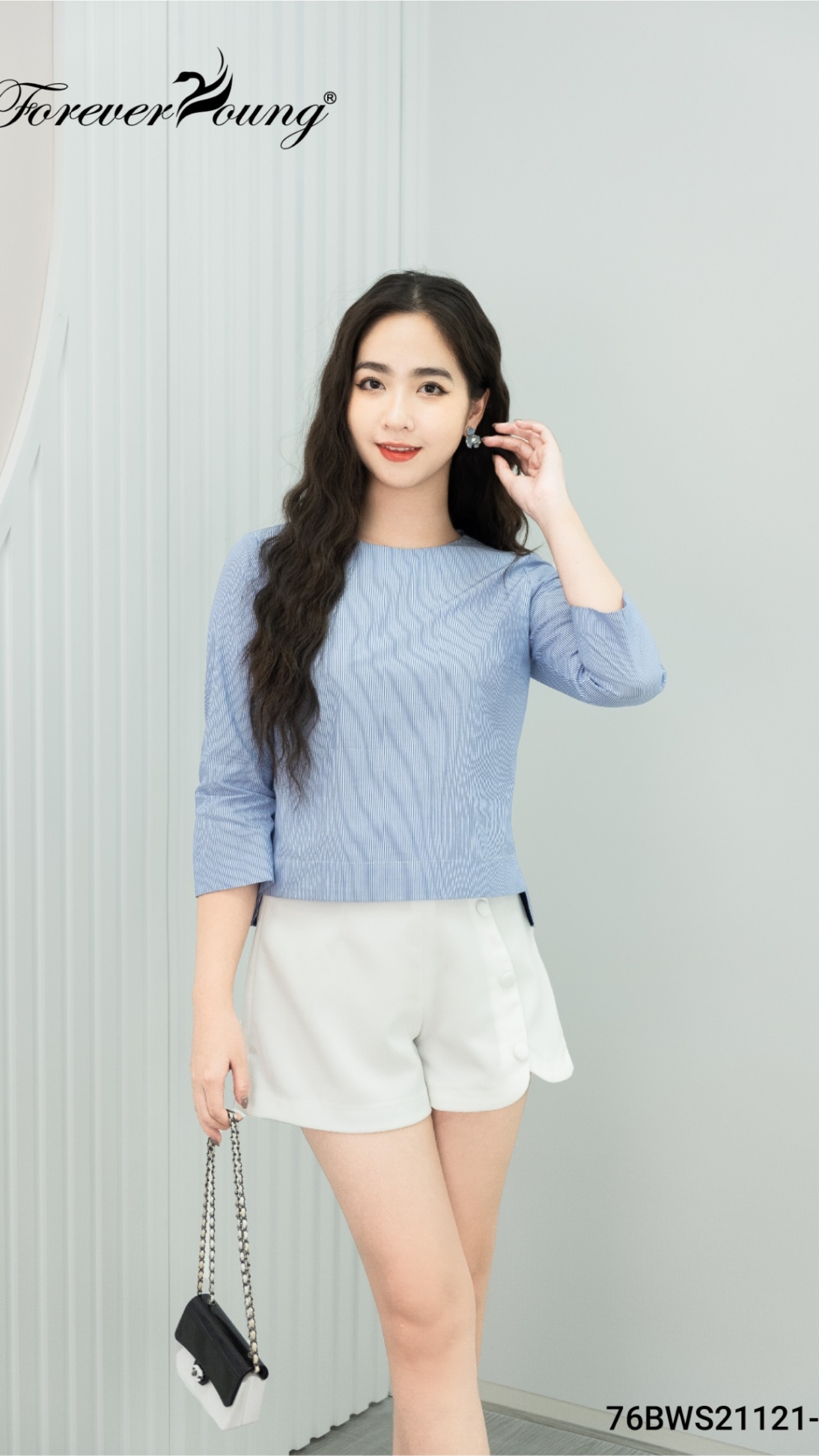 Áo sơ mi nữ ngắn tay 71BWS21121-