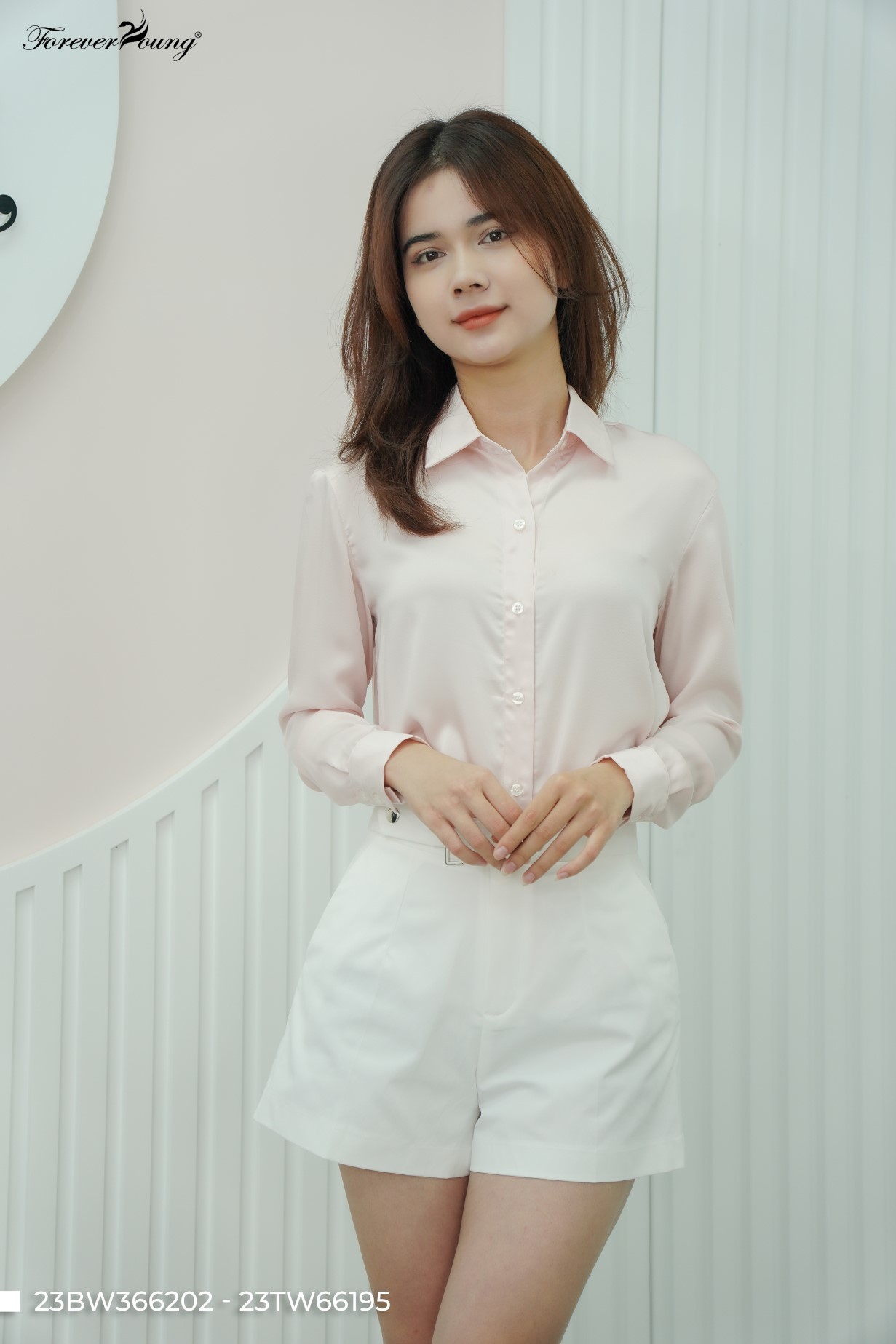 Quần short cạp có đai 23TW66195 /ON2302