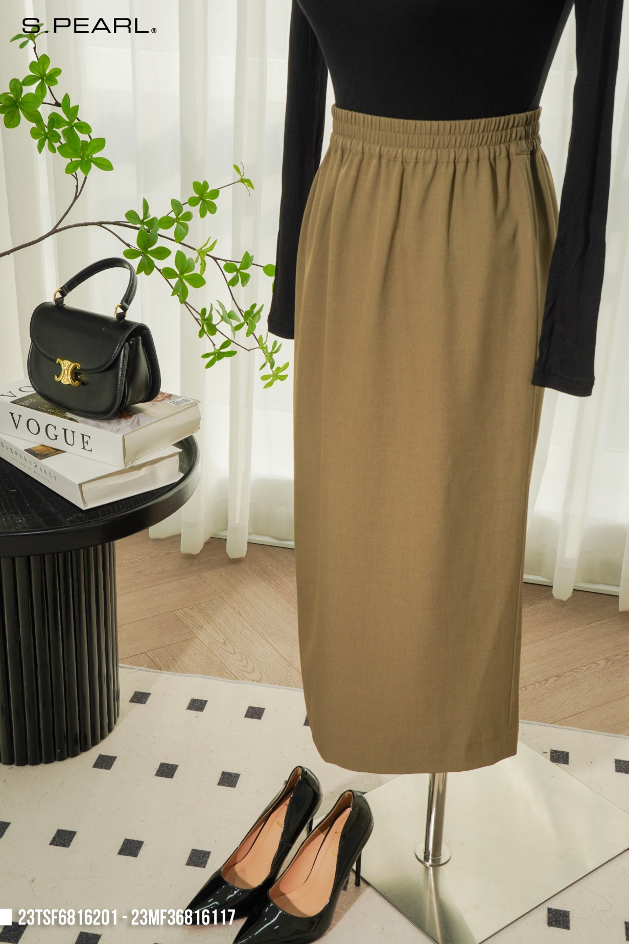 Chân váy jean ôm lưng cao co dãn form rách màu dơ - Chân váy |  ThờiTrangNữ.vn
