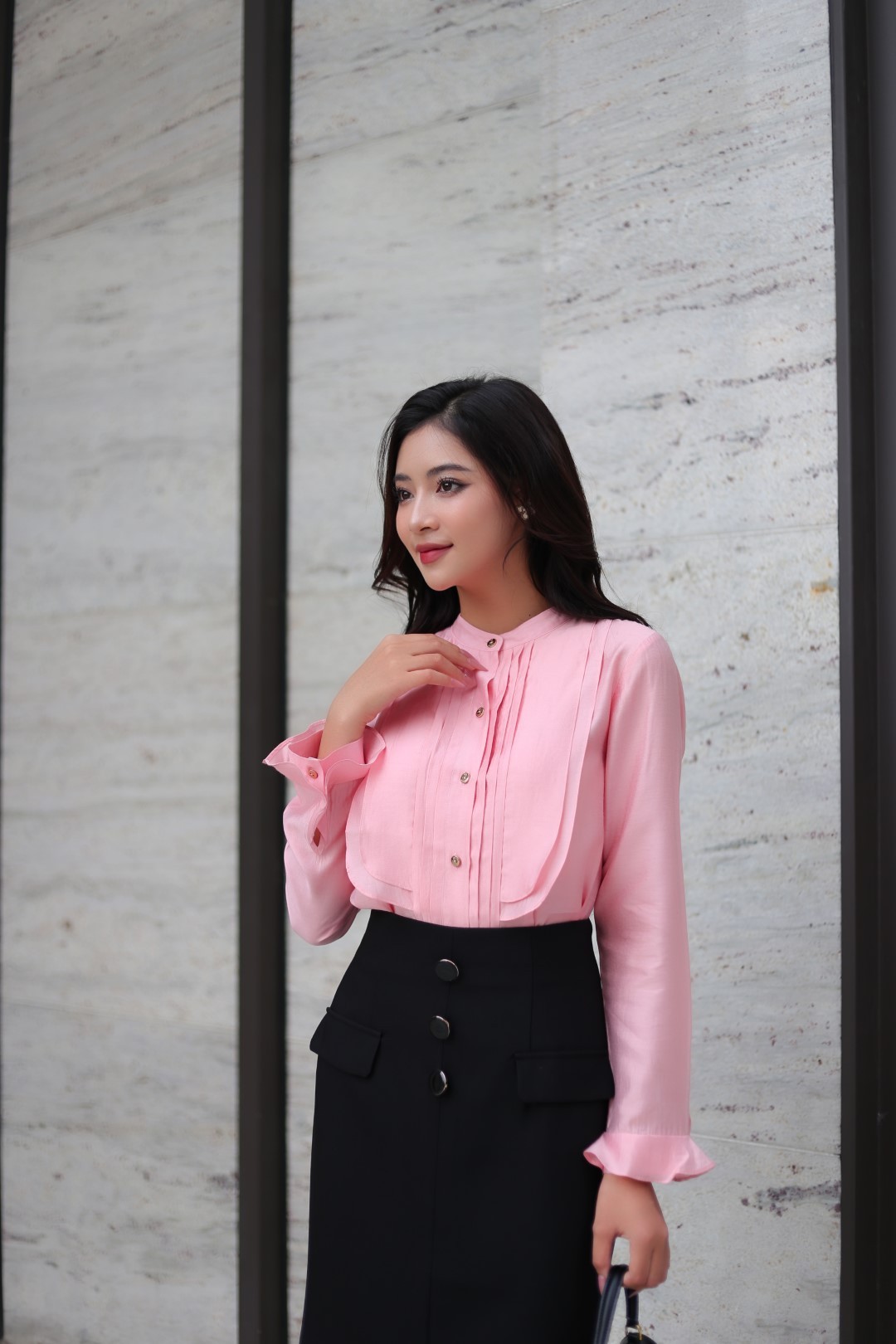 Áo sơ mi cổ tầu DT 23SF36896064/SP2303