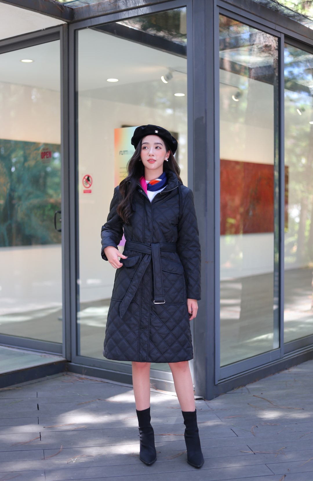 Áo Jacket 3L dài nữ 231JW3008/FY2301