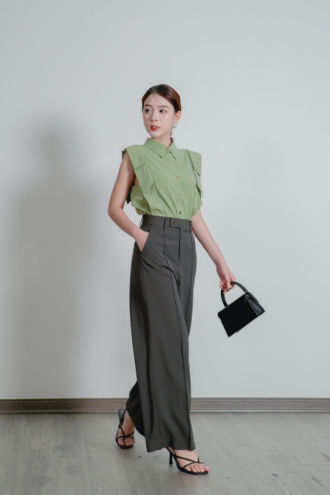 Quần suông nữ 24PF6898072/SP2404