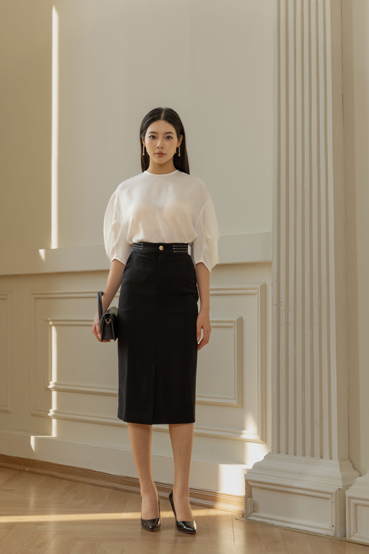Chân váy bút chì nữ 24MF36818074/SP2404