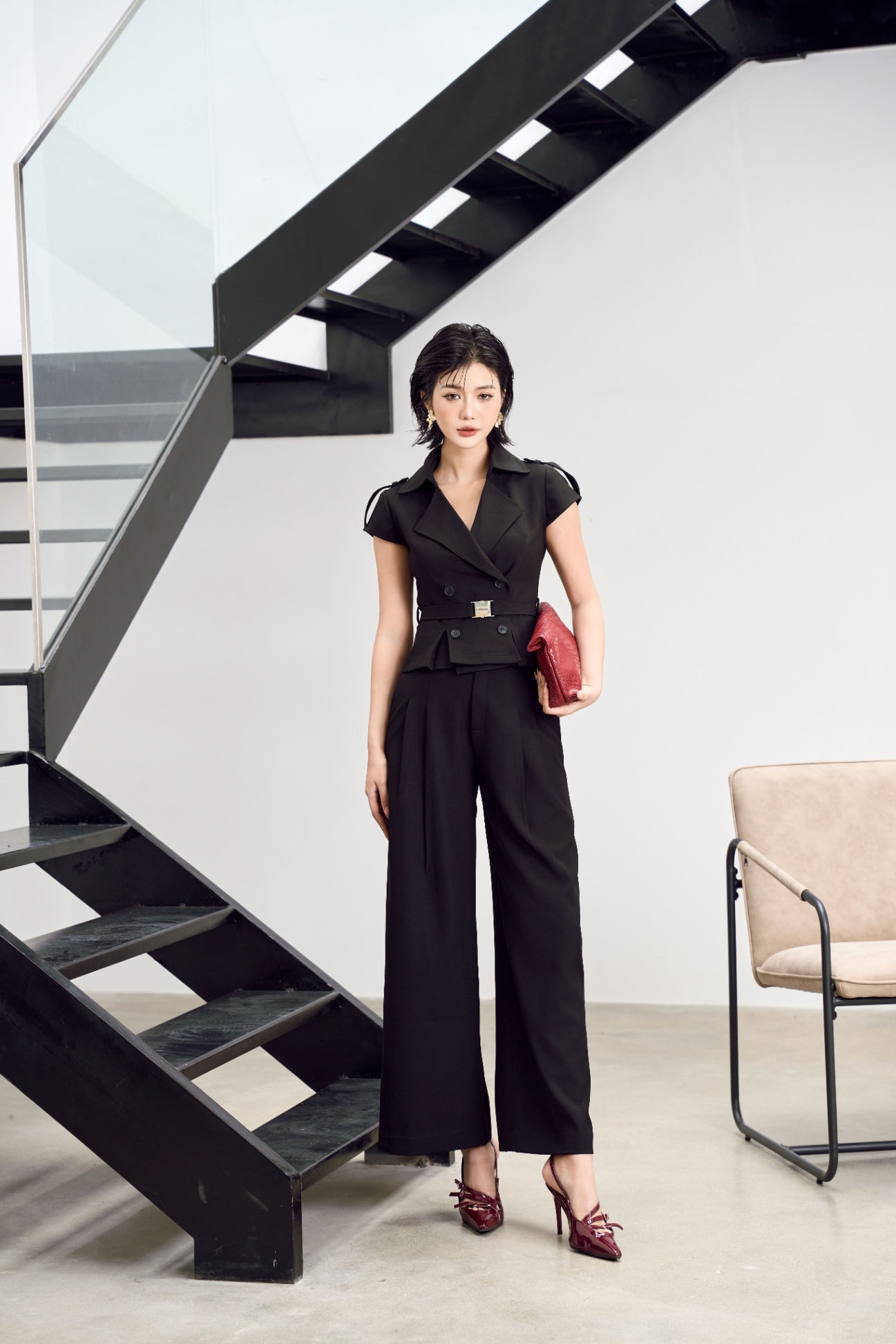 Áo vest croptop nữ 25HF6815171/SP2506