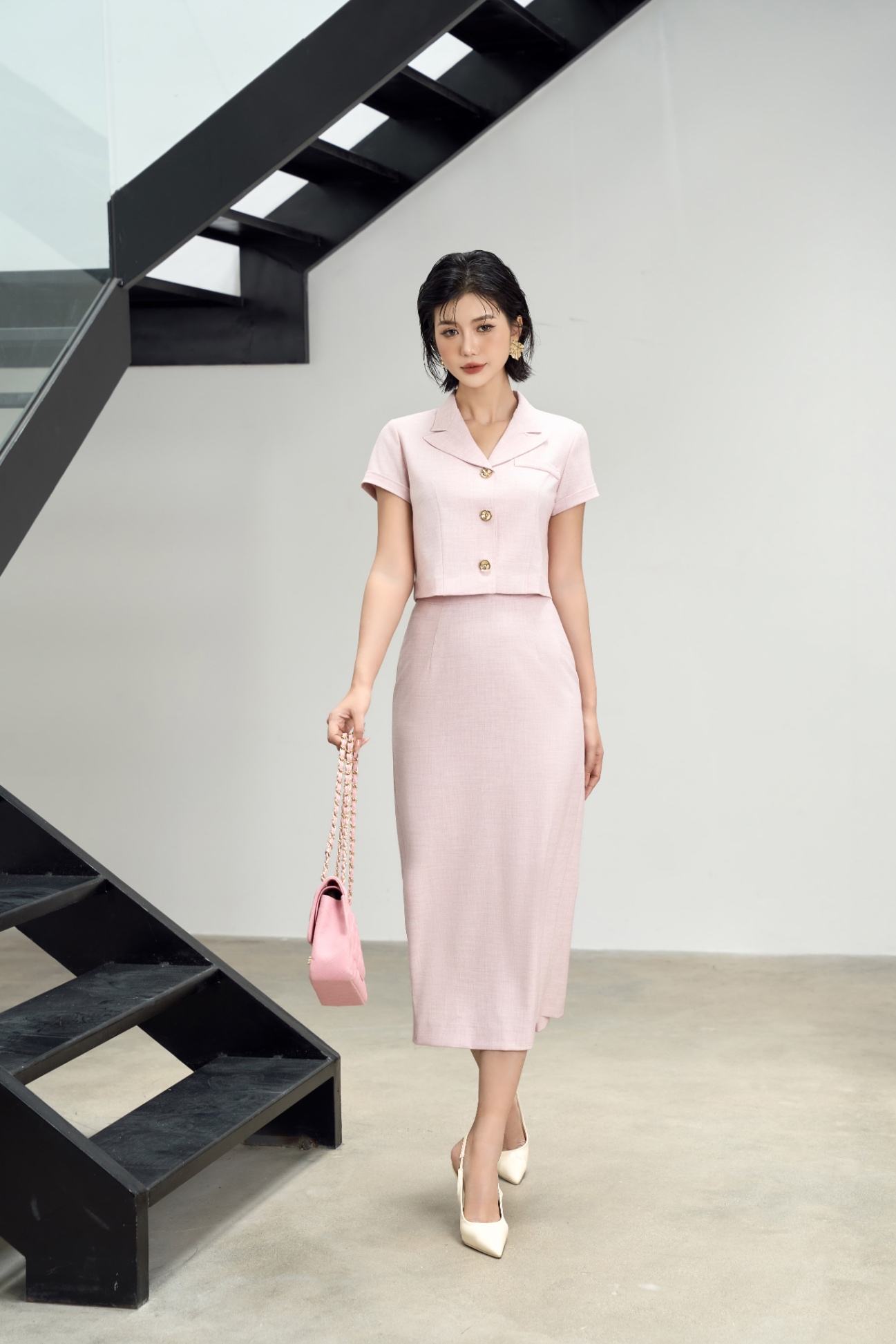 Áo croptop nữ 25SF26896148/SP2506