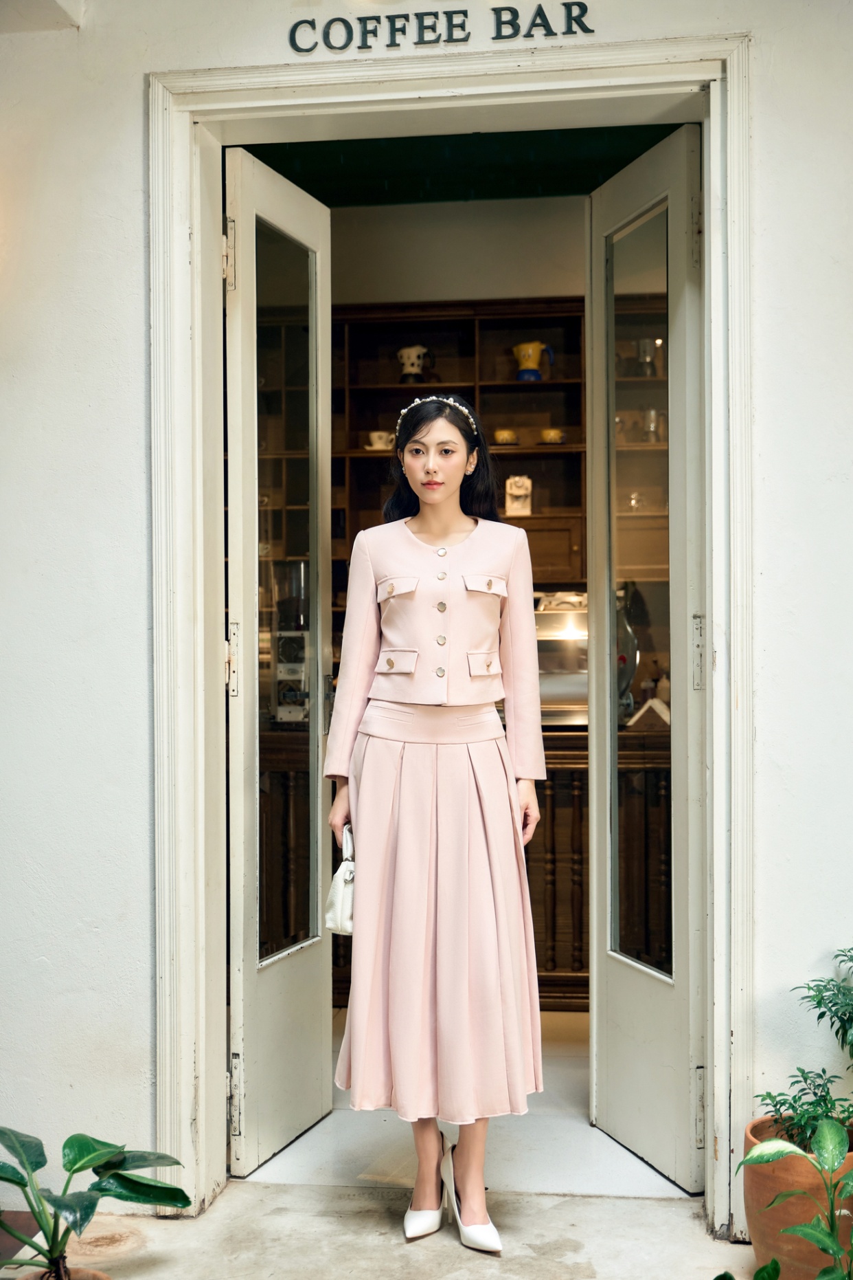 Áo khoác ngắn nữ 25HF6895164/SP2510