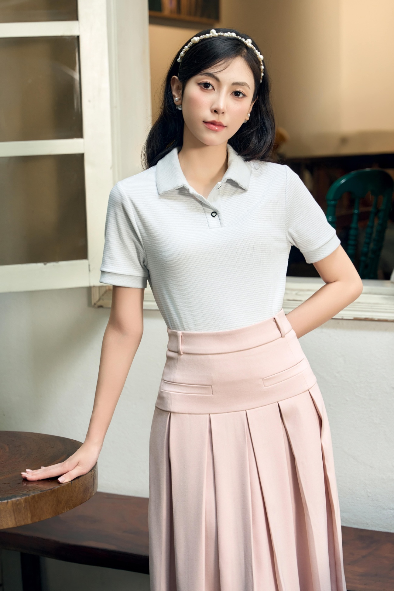 Áo Polo nữ NT 259PLSW046/FY2507