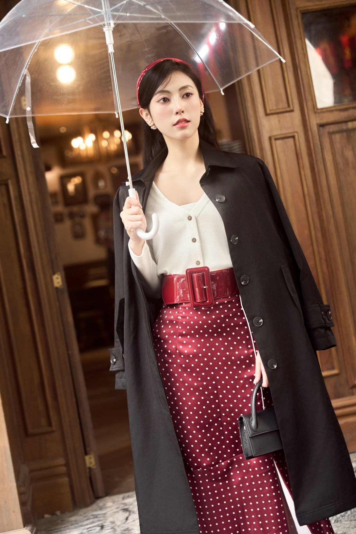 Áo khoác dài nữ 25GF6895158/SP2510