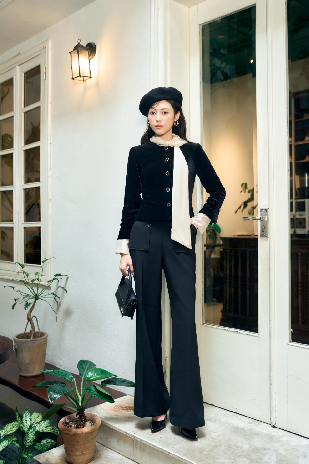 Áo khoác ngắn nữ 25HF6896145/SP2510