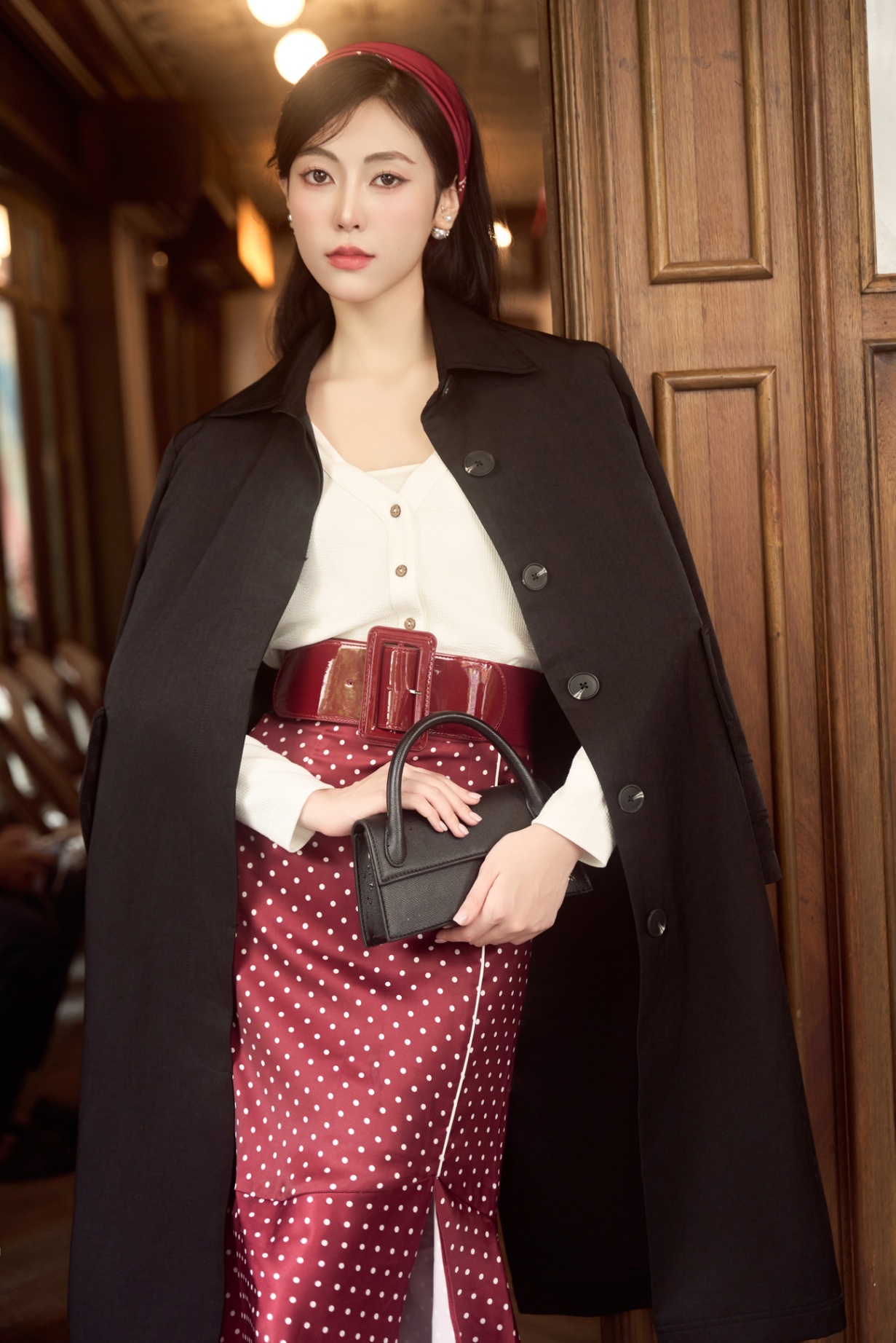 Áo khoác dài nữ 25GF6895158/SP2510