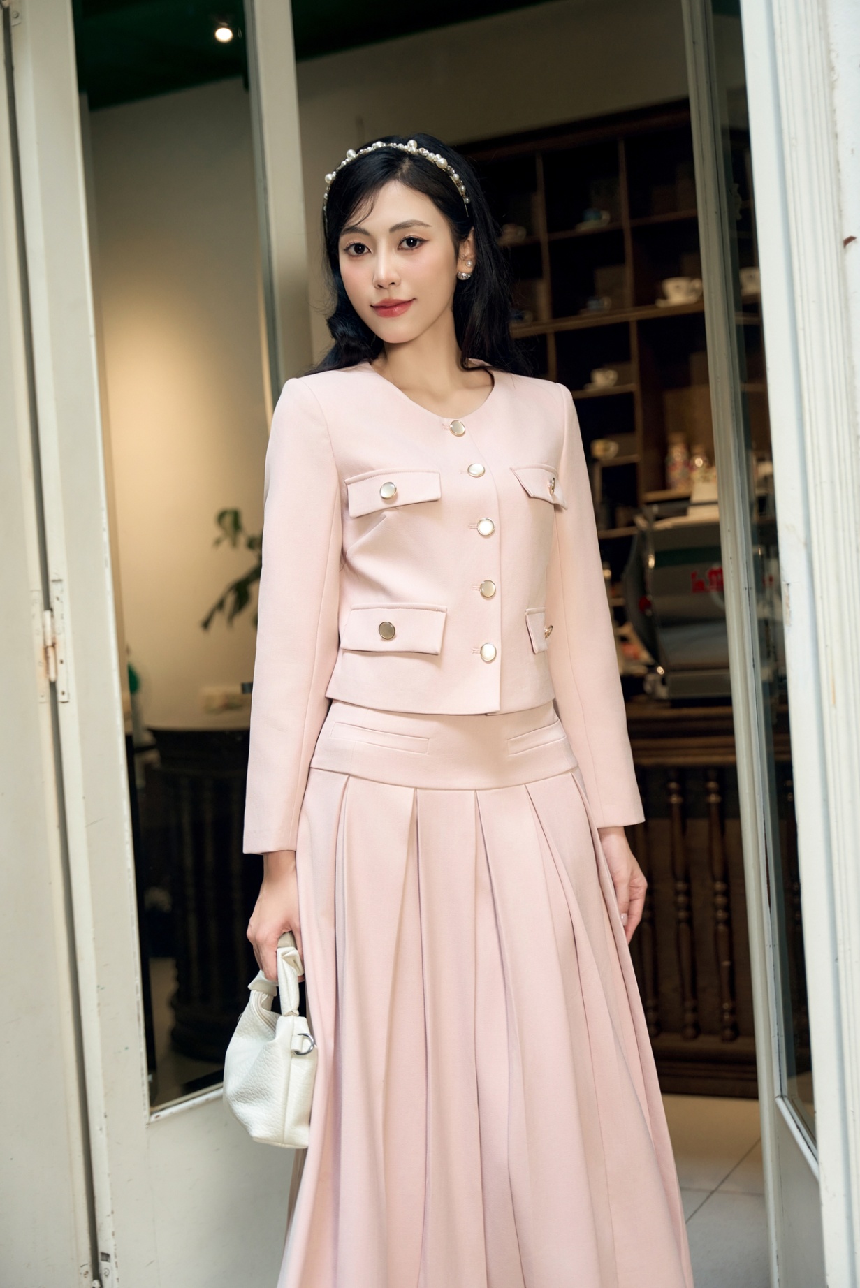 Chân váy nữ 24MF36896165 /SP2410 TP: 95% Polyester 5%spandex