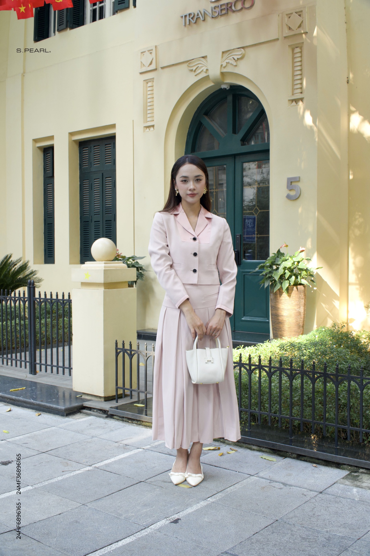 Chân váy nữ 24MF36896165 /SP2410 TP: 95% Polyester 5%spandex