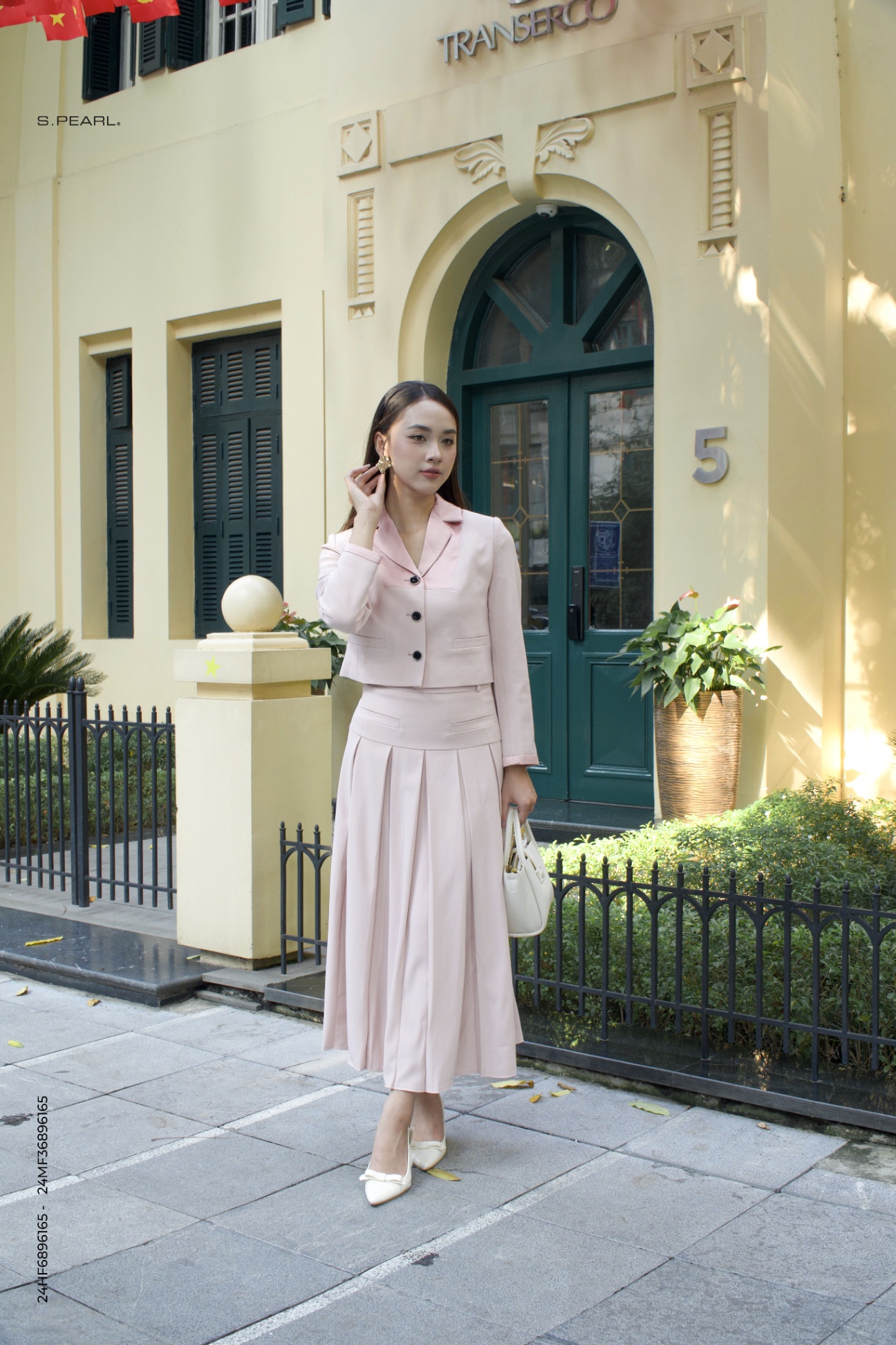 Chân váy nữ 24MF36896165 /SP2410 TP: 95% Polyester 5%spandex