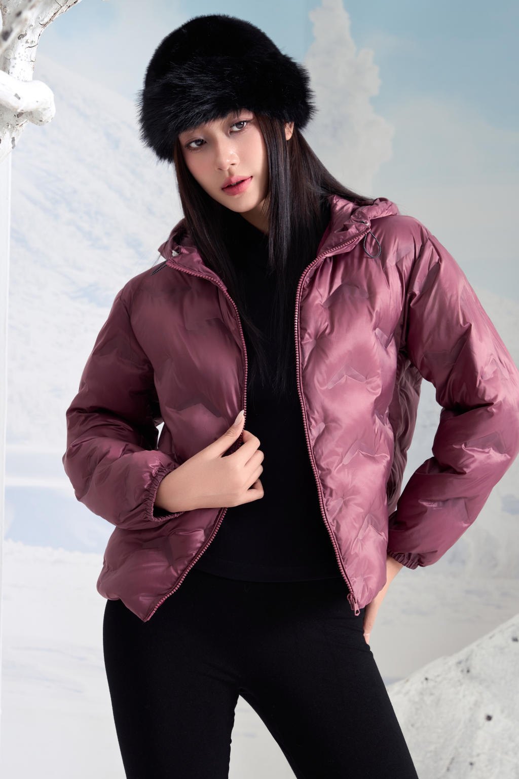 Áo Jacket nữ 3 lớp 251JWS3028/FY2504