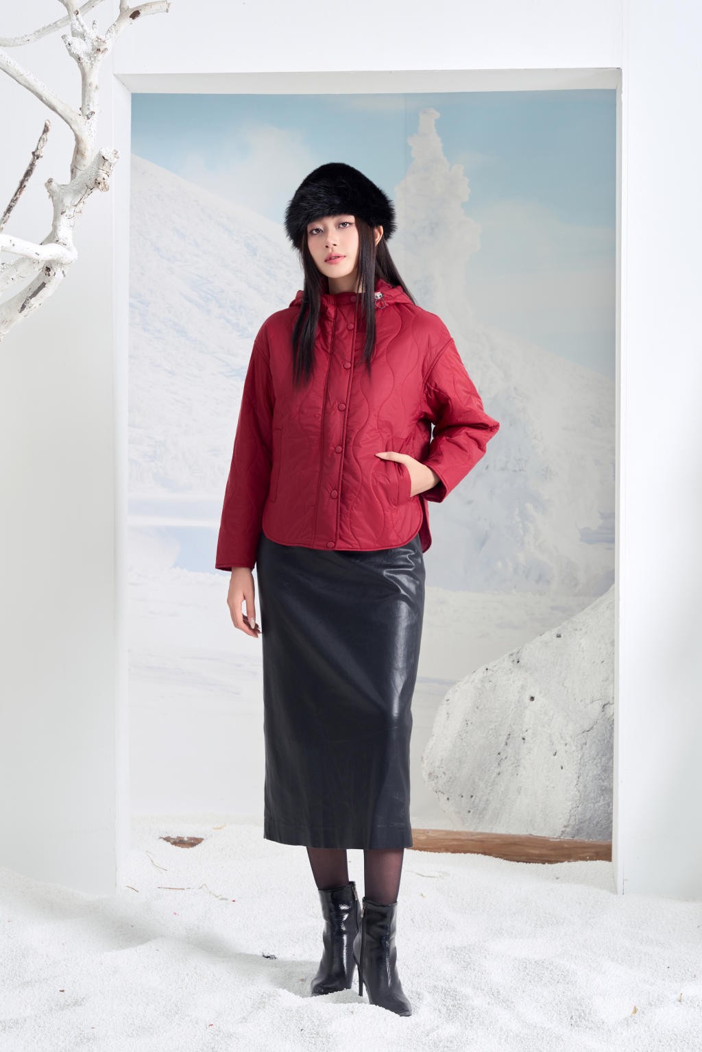 Áo Jacket nữ 3 lớp 251JWS3045/FY2505