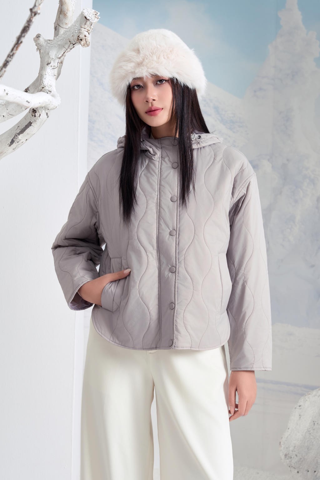 Áo Jacket nữ 3 lớp 251JWS3045/FY2505