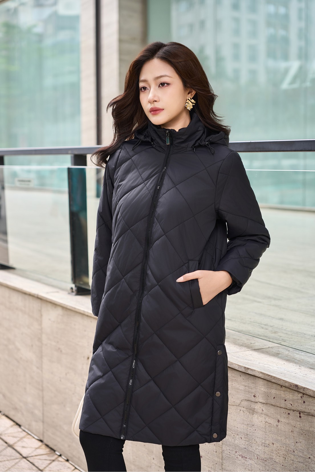 Áo Jacket 3L nữ 241JW017/FY2401 TP: 100% Nylon