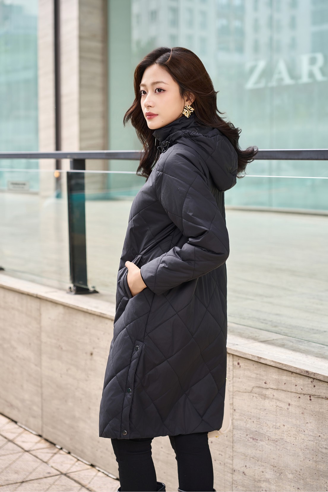 Áo Jacket 3L nữ 241JW017/FY2401 TP: 100% Nylon