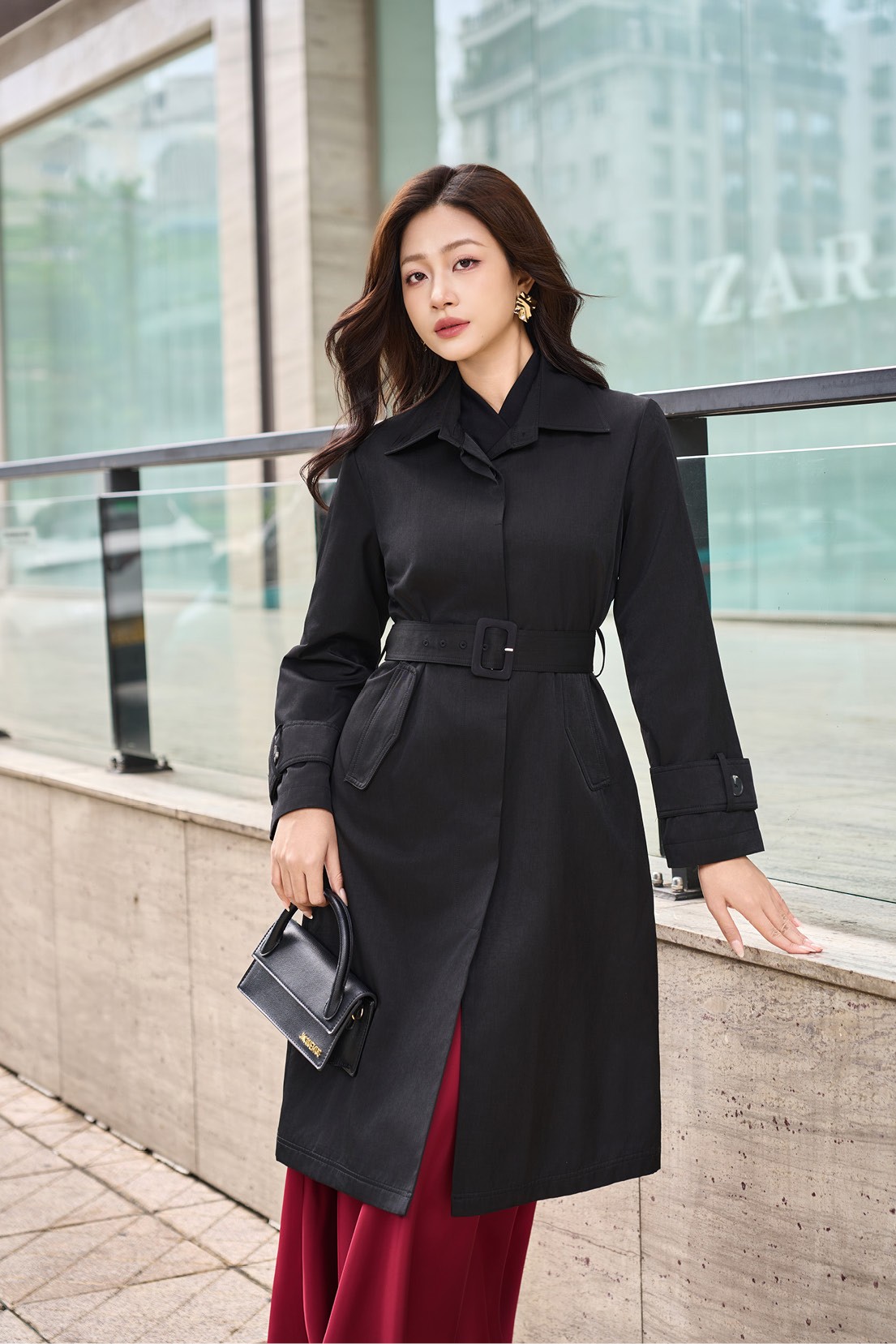 Áo khoác dài nữ 25GF6895158/SP2510