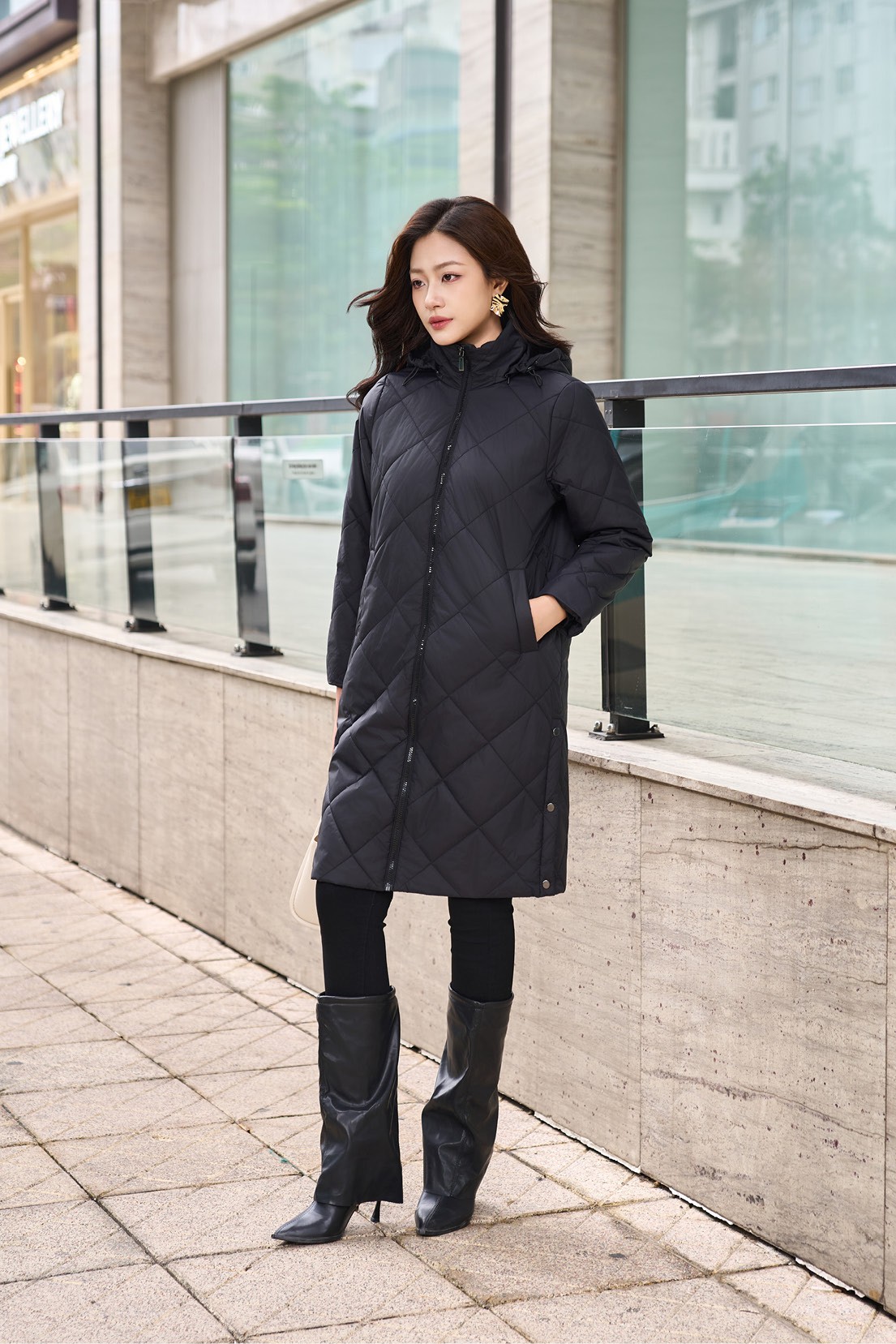 Áo Jacket 3L nữ 241JW017/FY2401 TP: 100% Nylon