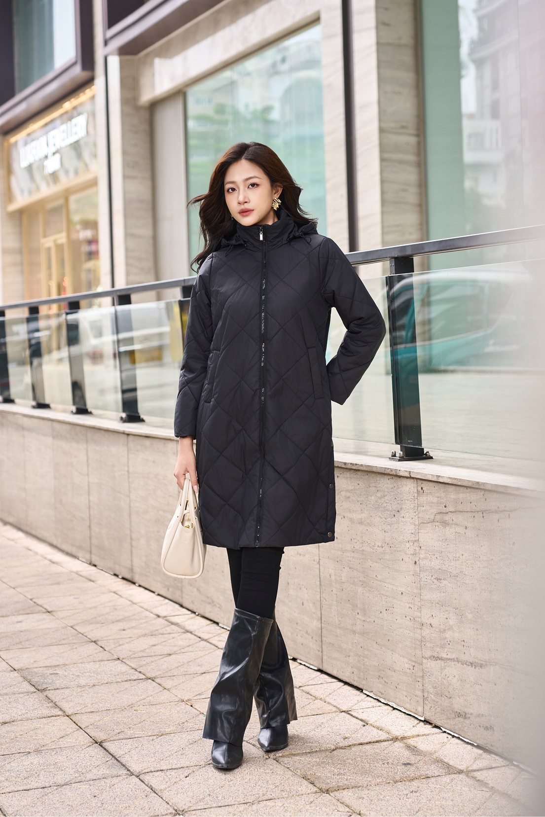 Áo Jacket 3L nữ 241JW017/FY2401 TP: 100% Nylon