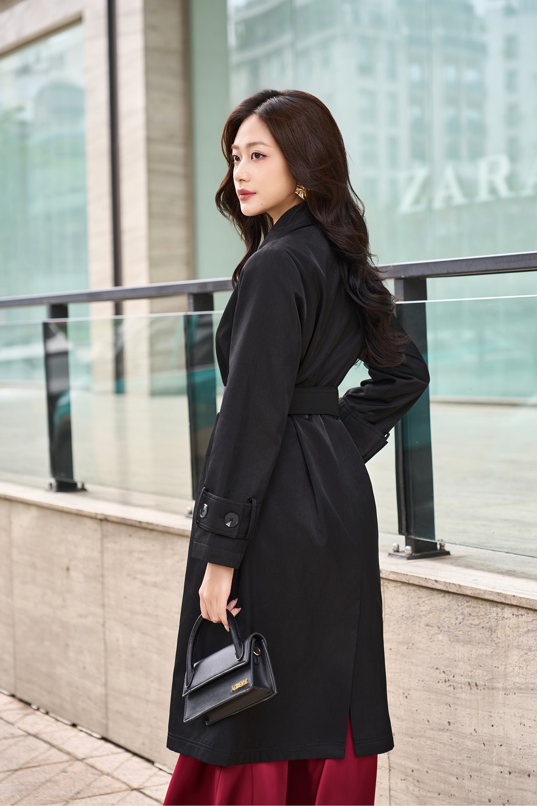 Áo khoác dài nữ 25GF6895158/SP2510