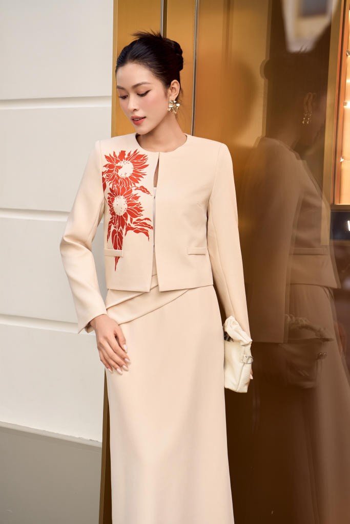 Áo khoác ngắn nữ 25HF6895196/SP2514