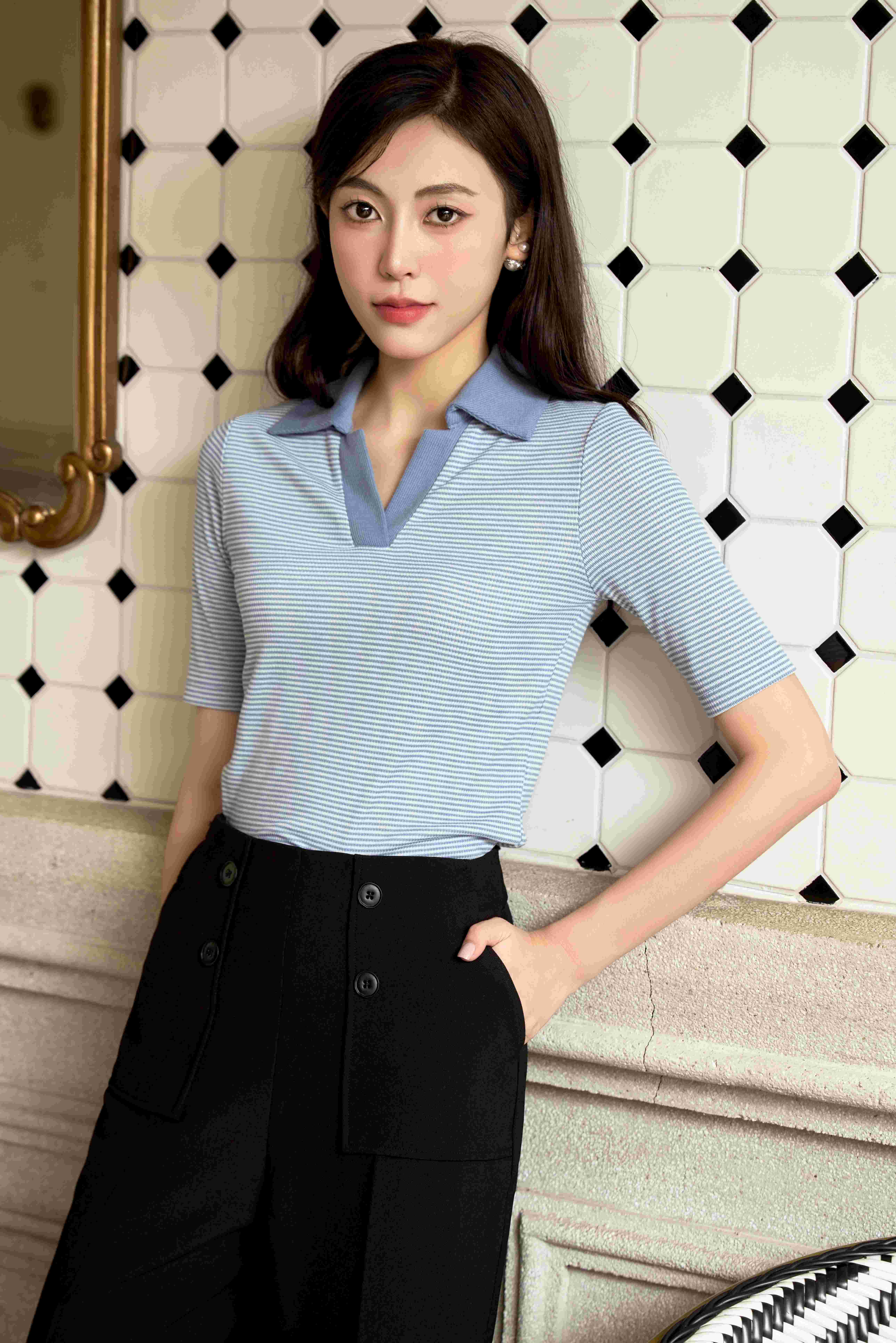 Áo Polo nữ NT 259PLSW047/FY2507