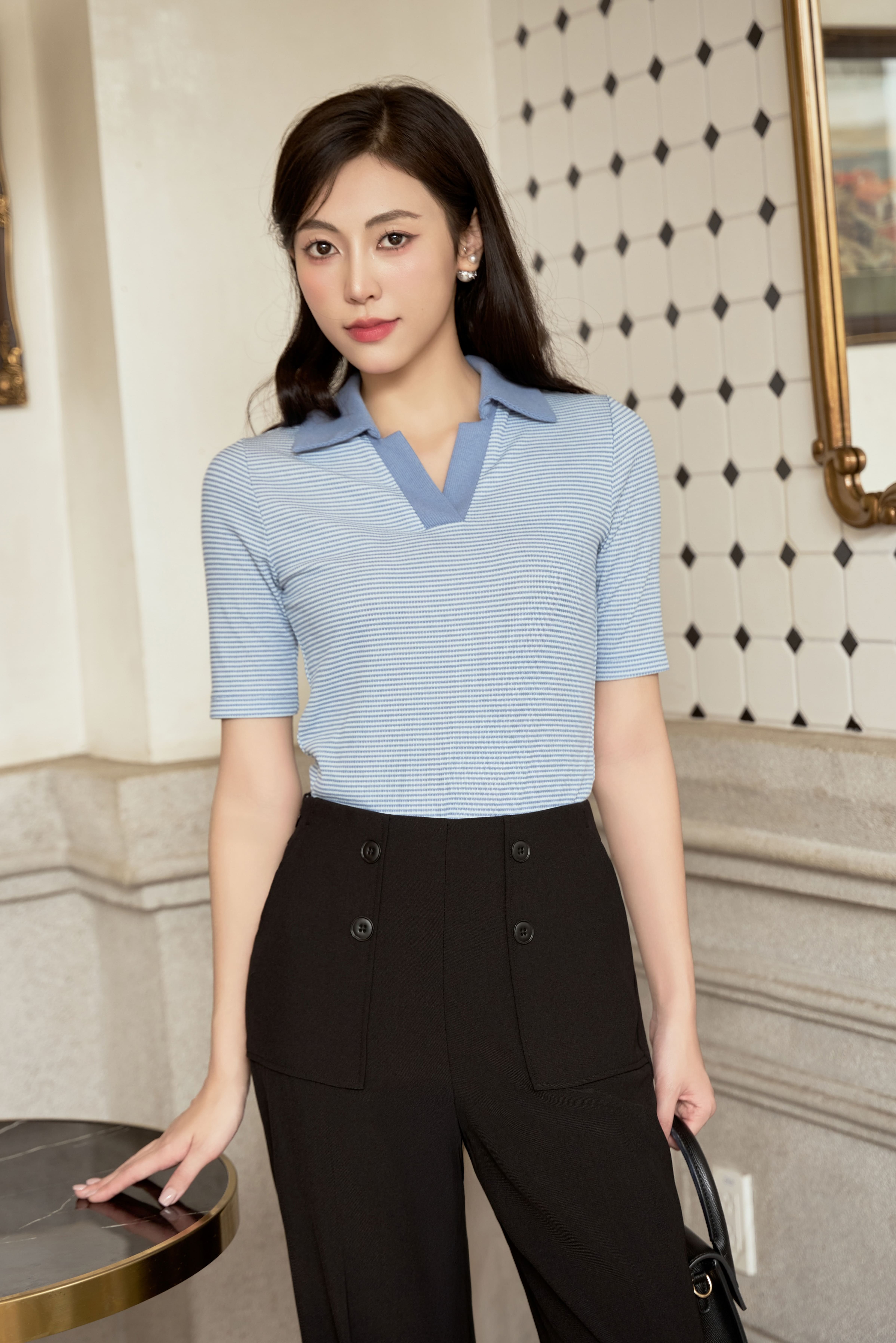 Áo Polo nữ NT 259PLSW047/FY2507