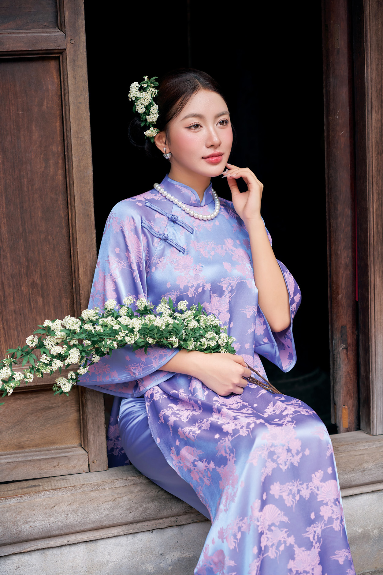 Áo dài nữ 25LF3B6895246/SP2518A