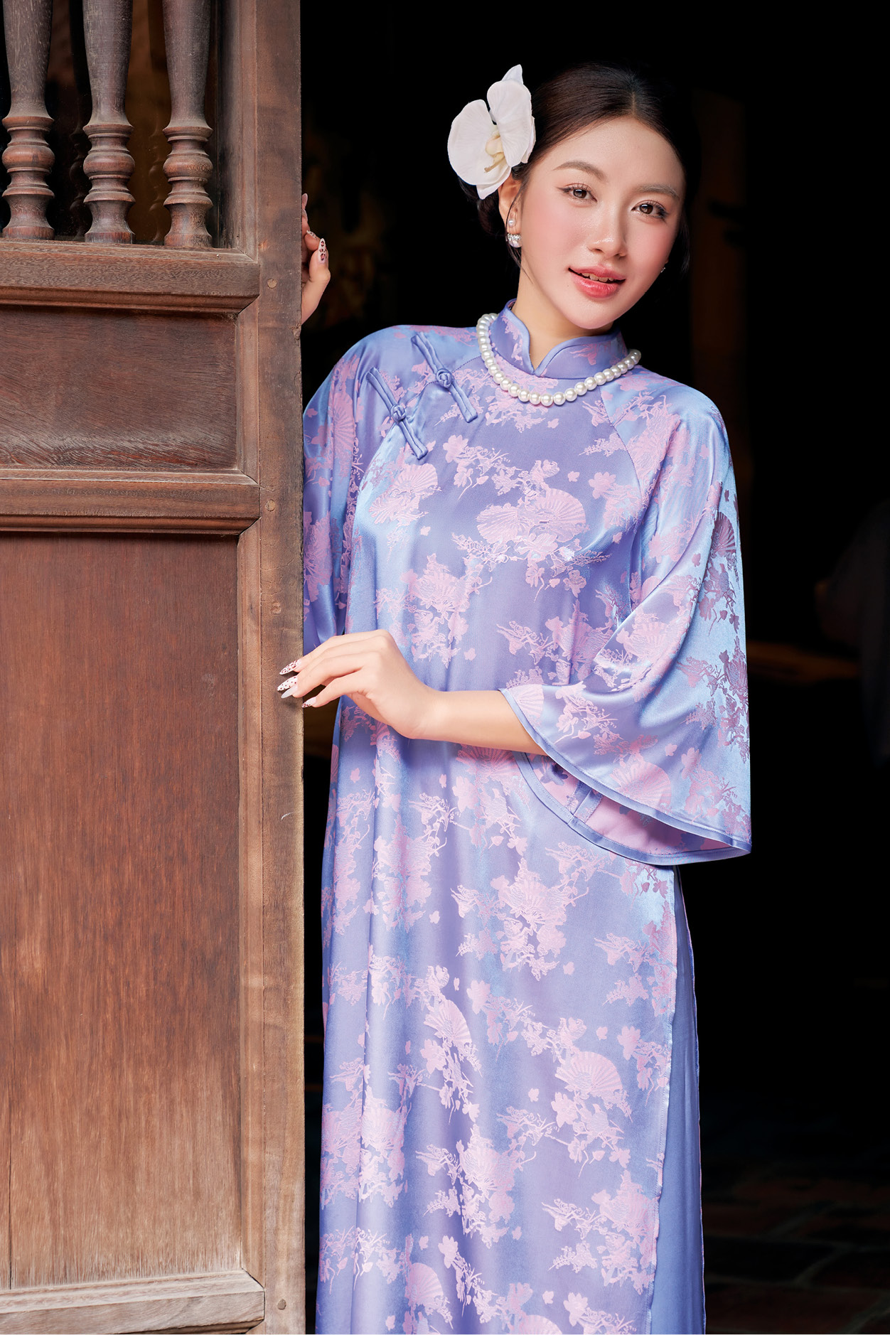 Áo dài nữ 25LF3B6895246/SP2518A