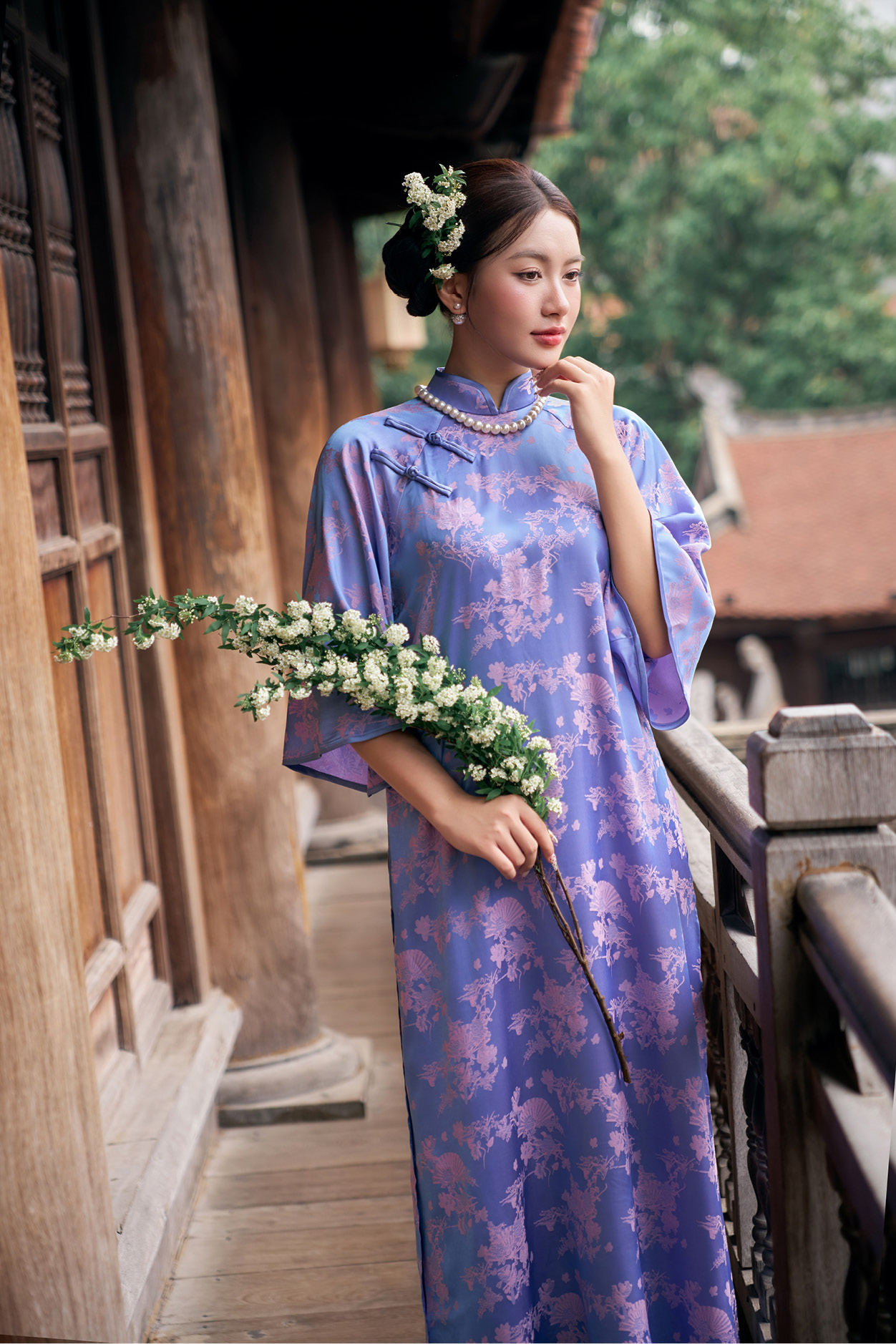 Áo dài nữ 25LF3B6895246/SP2518A