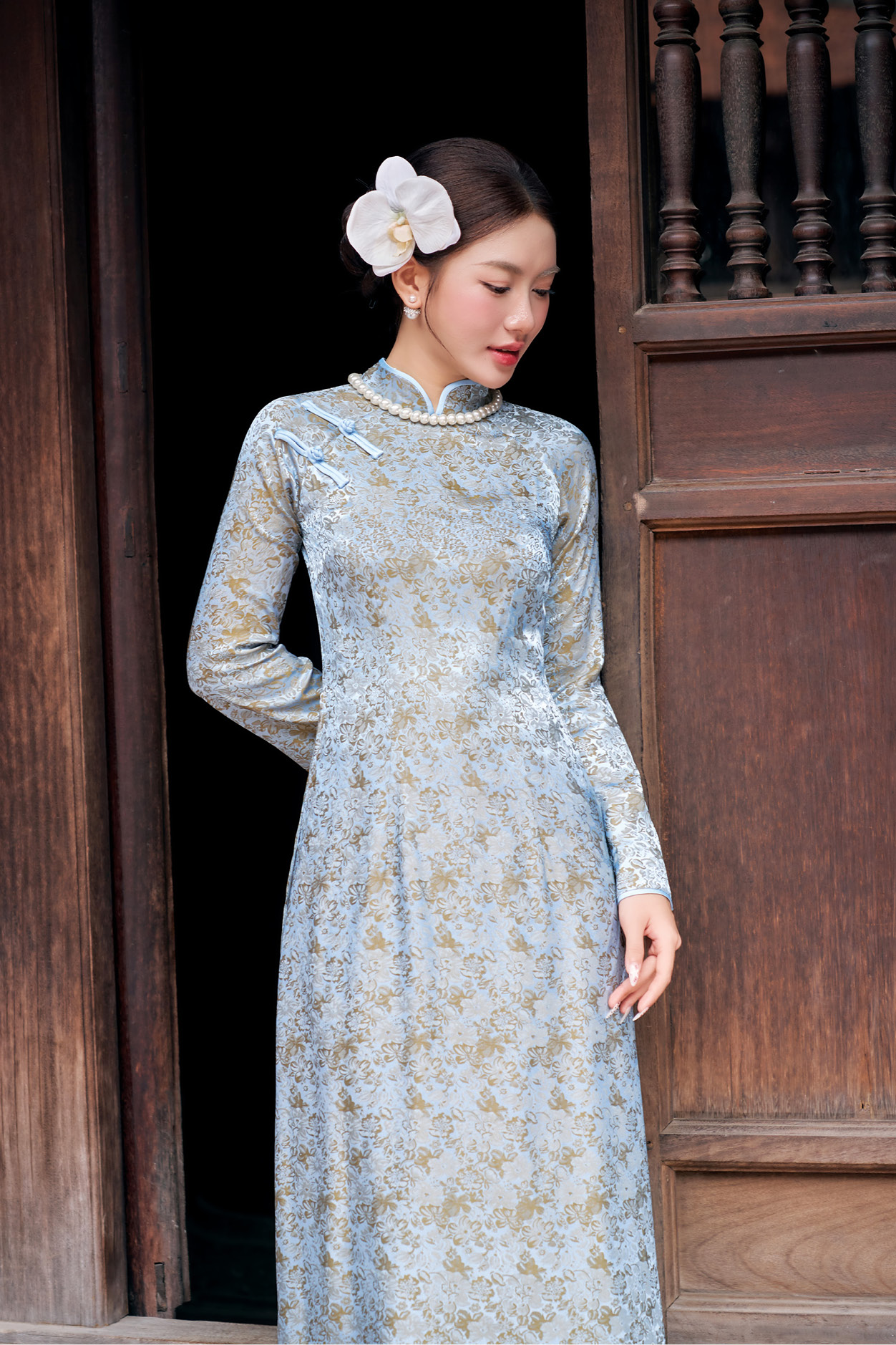 Áo dài nữ 25LF3C6895245/SP2518A
