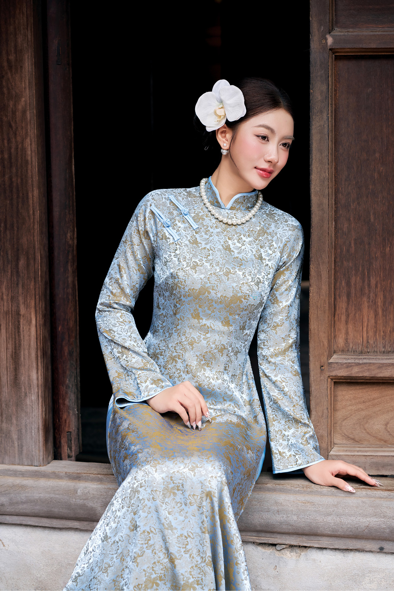 Áo dài nữ 25LF3C6895245/SP2518A