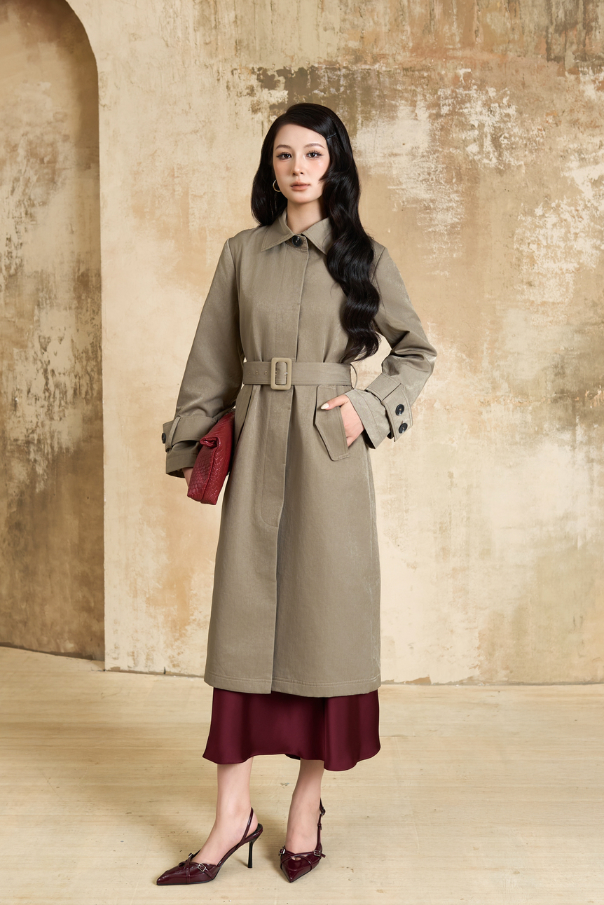 Áo khoác dài nữ 25GF6895158/SP2510