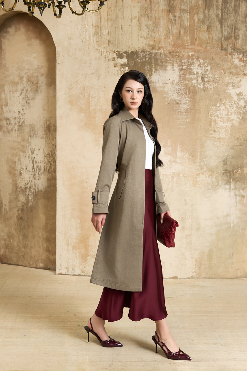 Áo khoác dài nữ 25GF6895158/SP2510
