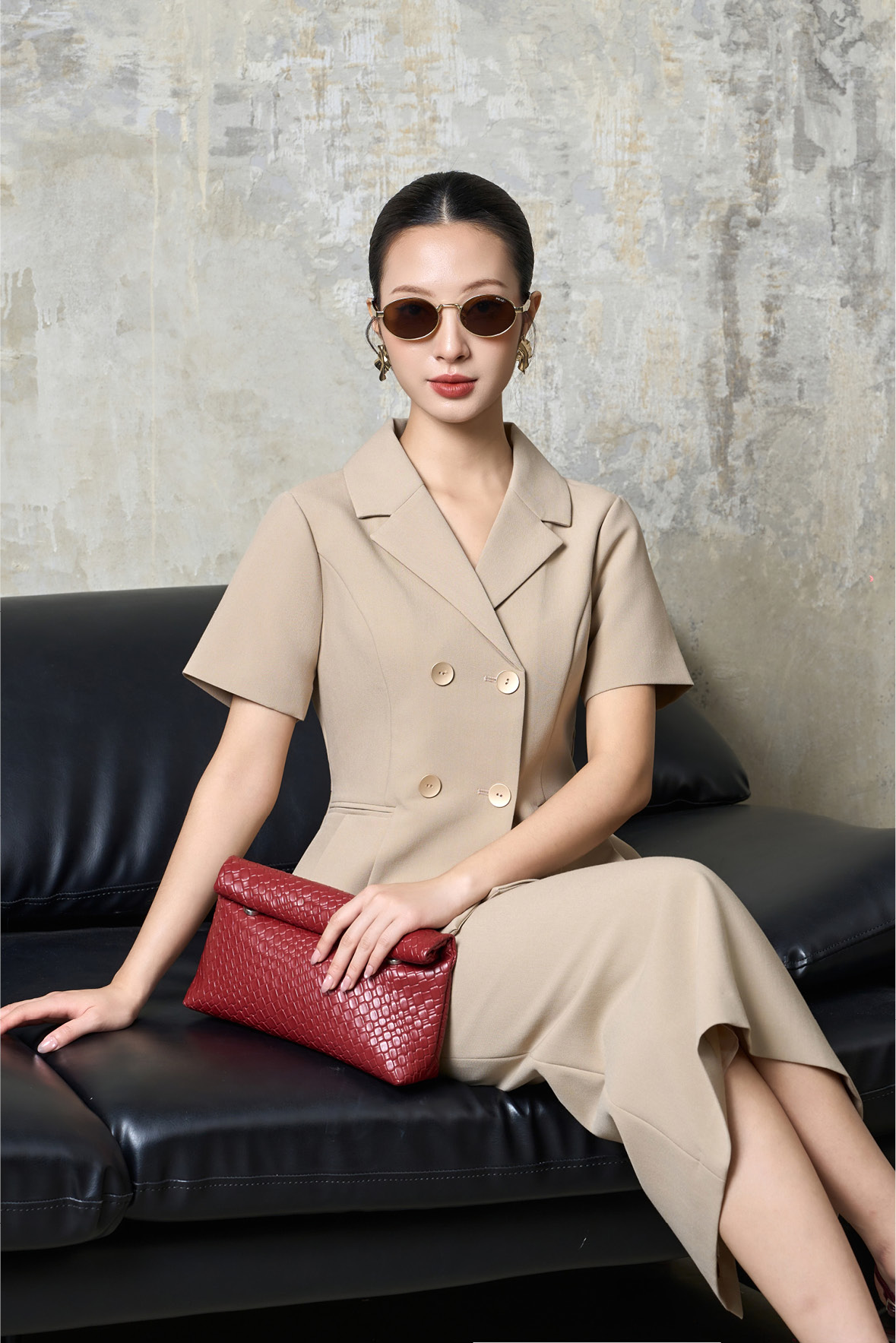 Áo khoác ngắn nữ 25HF6895263/SP2517