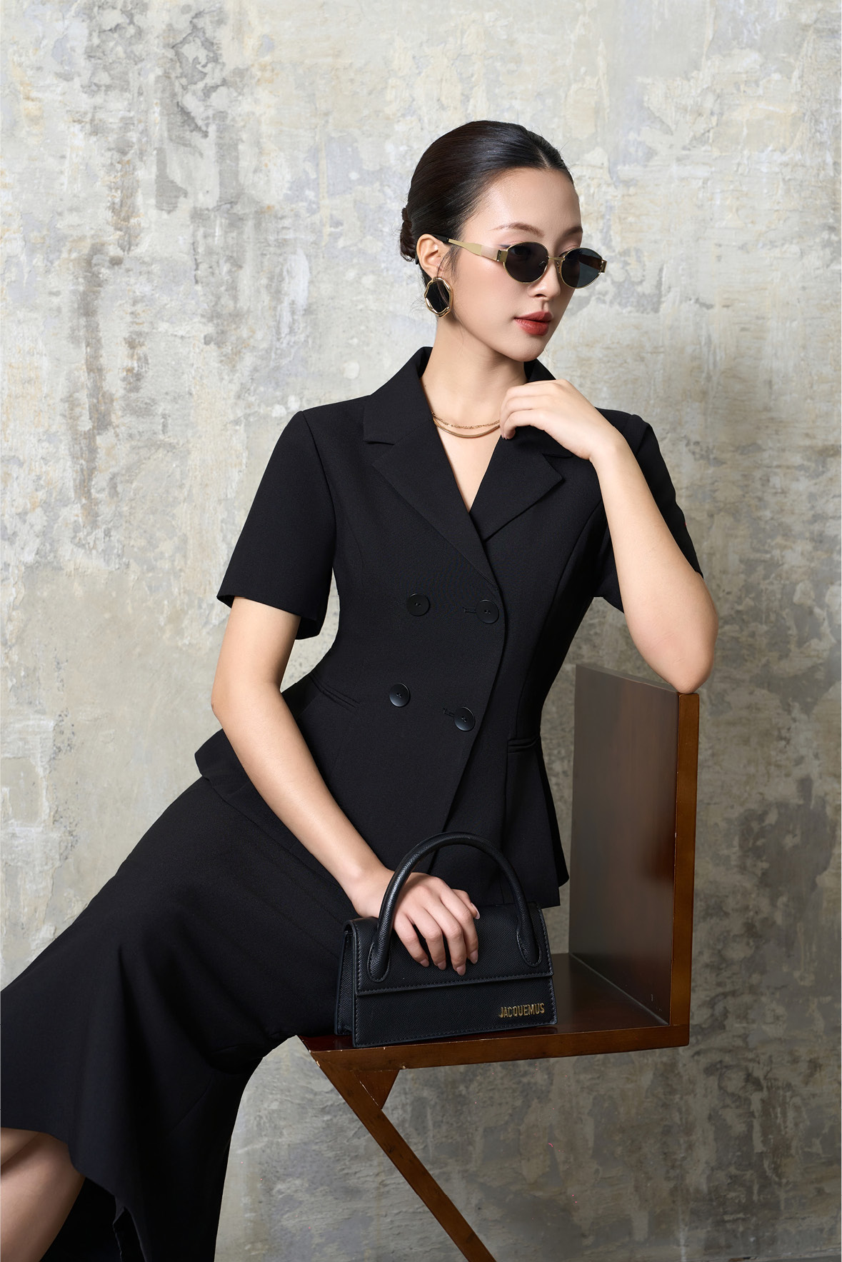 Áo khoác ngắn nữ 25HF6895263/SP2517