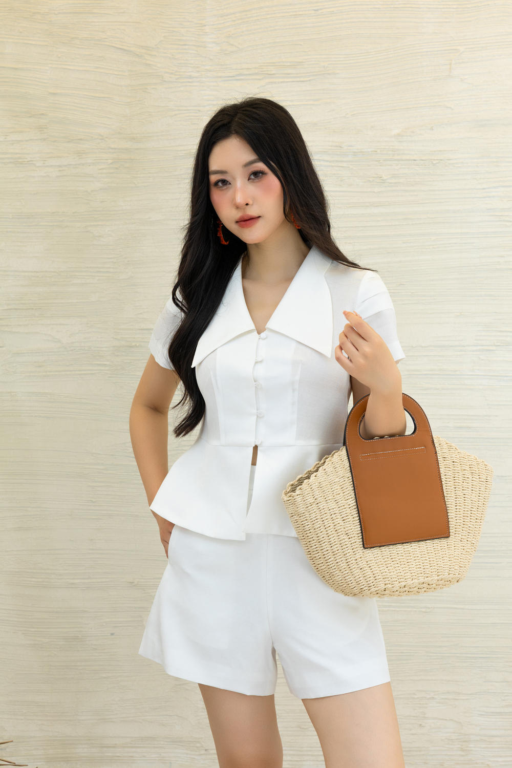 Áo kiểu bộ nữ 25SF26816070/SP2508